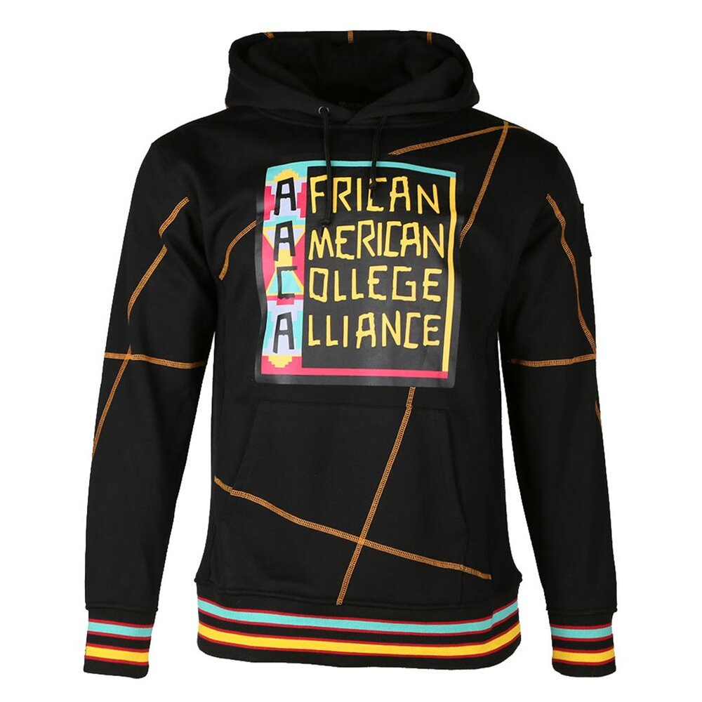 African American College Alliance Hoodie Black AACA Vintage Style